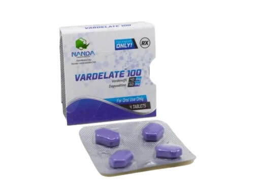 Vardelate 2 in 1 - 100mg Vardefanil 40mg + Dapoxetina 60mg - Romania - 4 tablete
